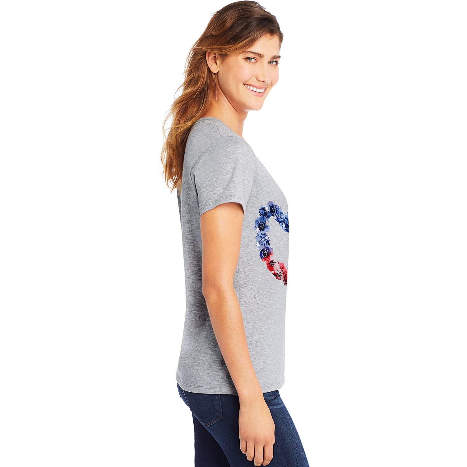 Женская футболка с рисунком Hanes Hanes чехол книжка на realme c21 рилми с21 с 3d принтом amazing peonies золотистый