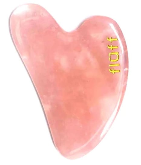 Пух, Камень Гуа Ша, Массажный камень для лица из розового кварца, 1 шт., Fluff, розовый