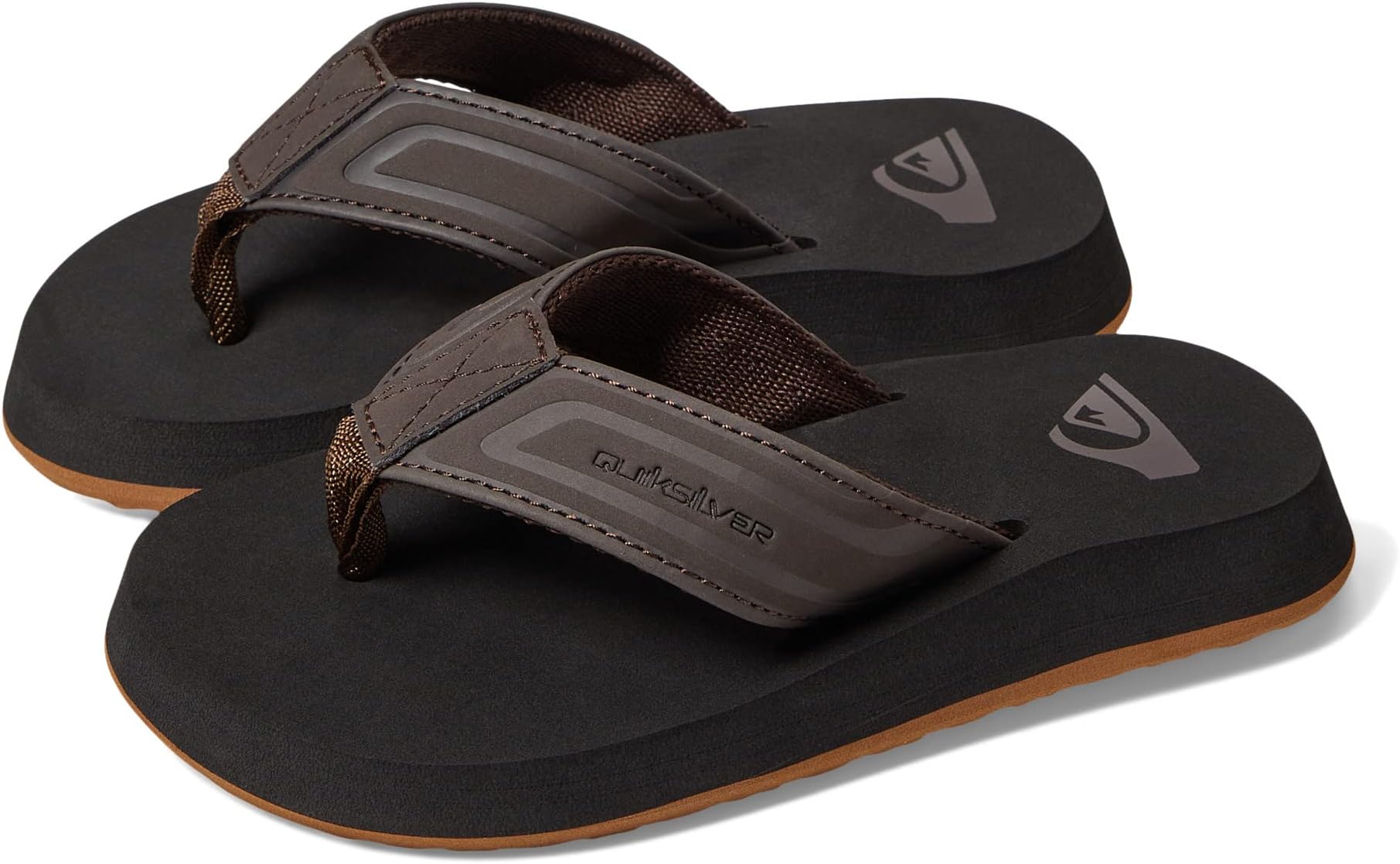 

Шлепанцы Quiksilver Kids Monkey Wrench Core Flip Flops Quiksilver, коричневый