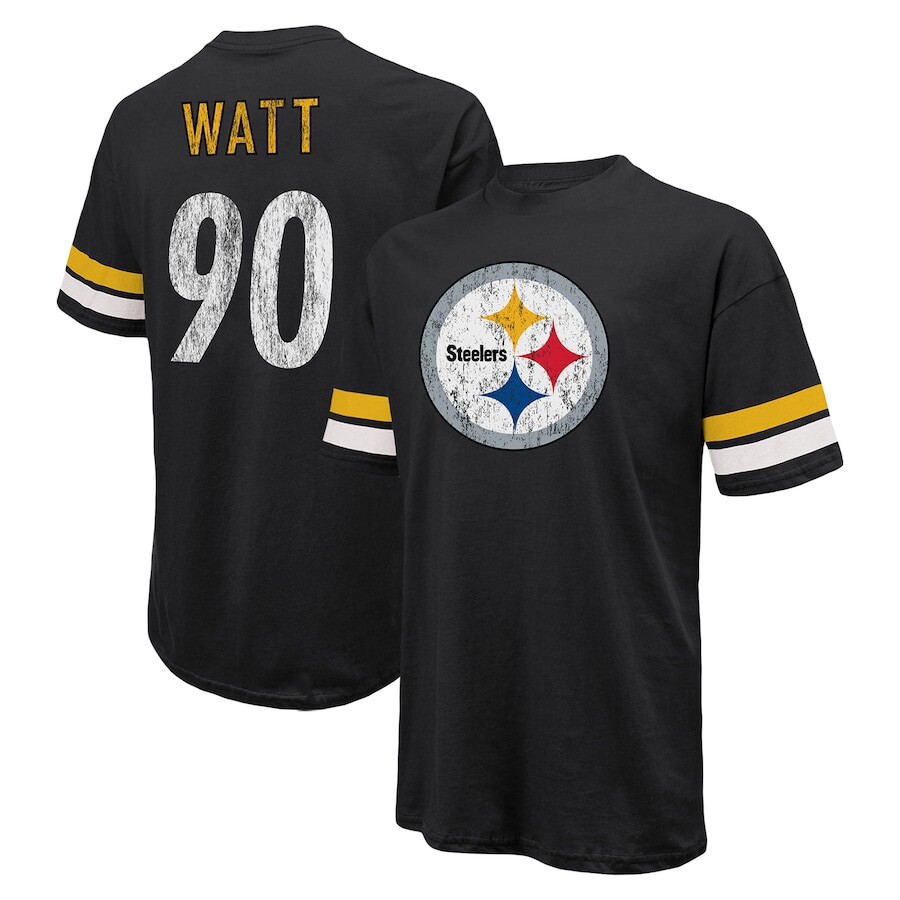 

Футболка с коротким рукавом Majestic Threads Pittsburgh Steelers, черный