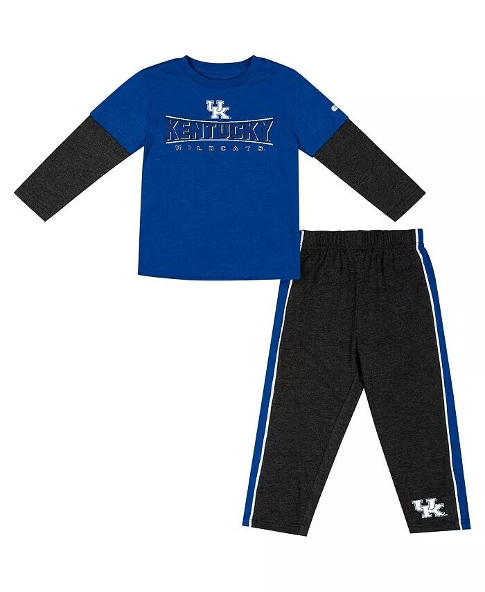 

Комплект из футболки с длинными рукавами и брюк черного цвета Kentucky Wildcats для мальчиков Royal, черный Colosseum, синий