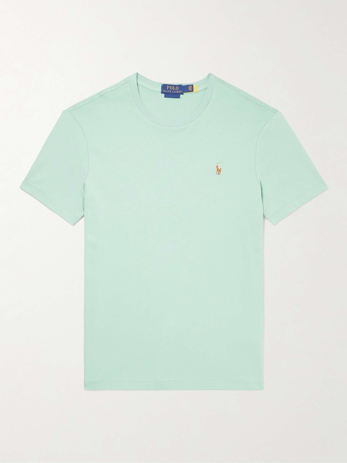 

Хлопковая футболка Interlock с вышитым логотипом POLO RALPH LAUREN, зеленый