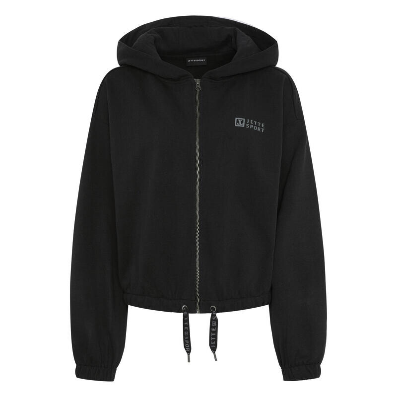 

Толстовка силуэта худи с логотипом JETTE SPORT, цвет schwarz