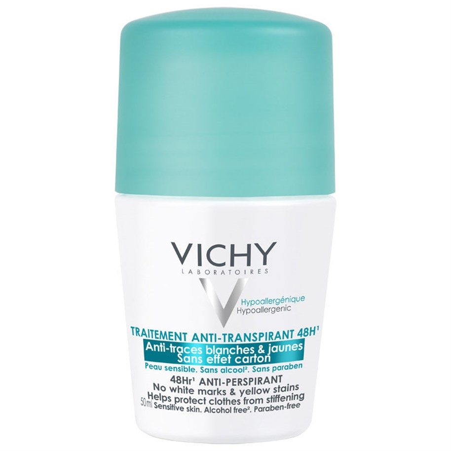 Шариковый дезодорант Vichy Anti Transpirant, не оставляющий пятен, 50 мл