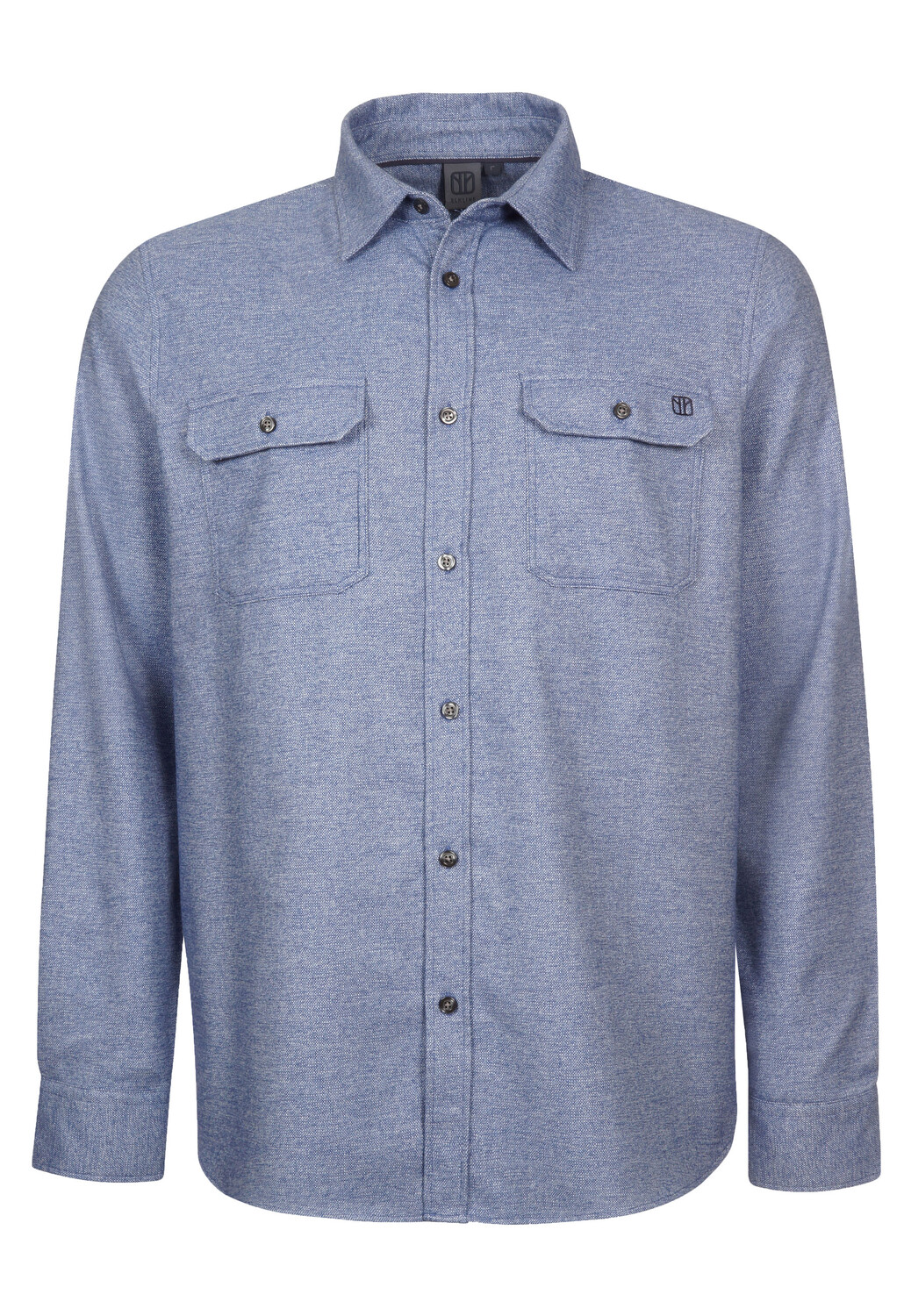 

Рубашка elkline Flanell Woodfellows, цвет bluemelange
