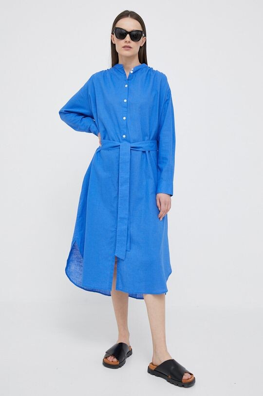 

Льняное платье GAP Gap, синий