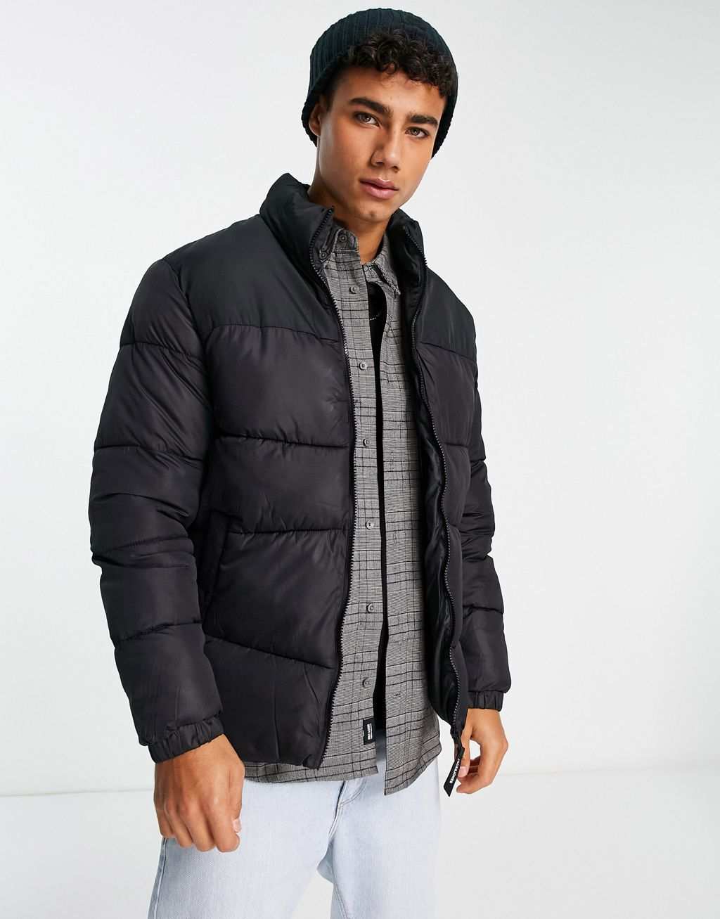 

Черная пуховик Jack & Jones Originals, Черный