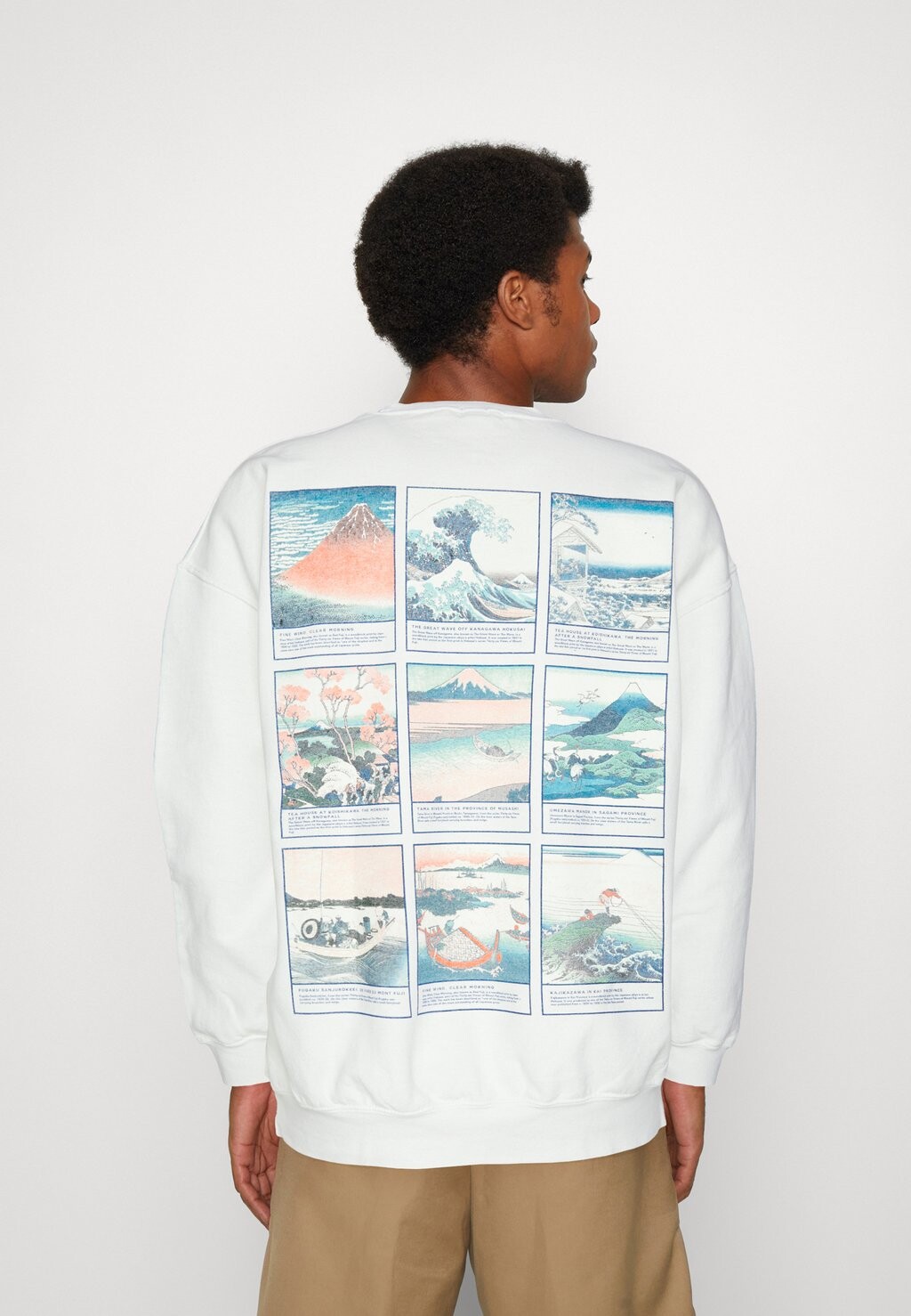 

Толстовка GRID HOKUSAI BDG Urban Outfitters, грязно-бежевый