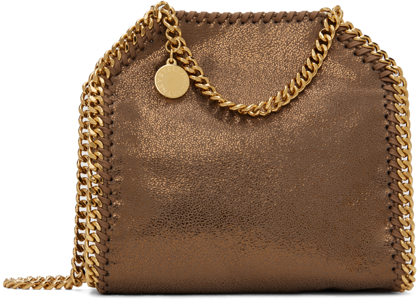 

Коричневая маленькая сумка-тоут Falabella Stella Mccartney