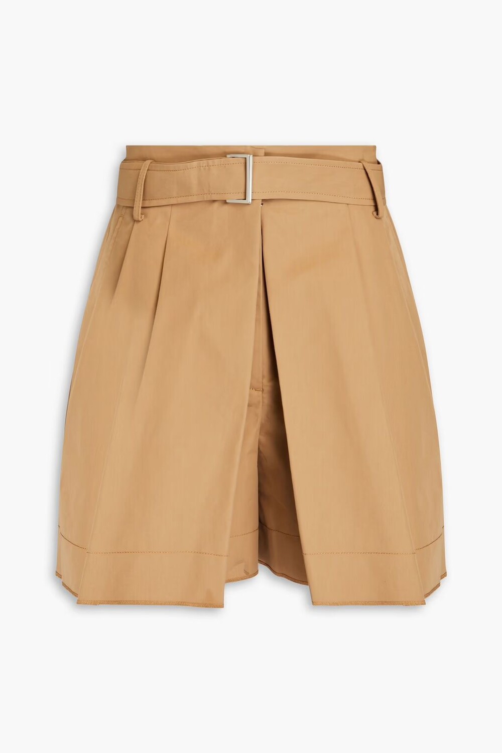 

Плиссированные шорты из хлопкового твила 3.1 Phillip Lim, песок