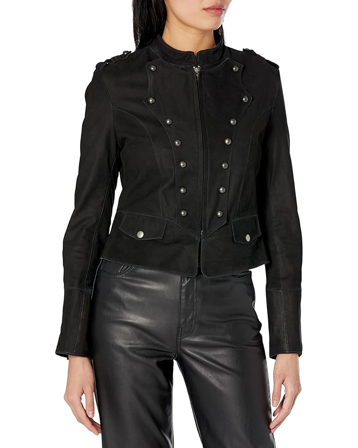 Куртка jakett NEW YORK Natasha Nubuck Leather, черный