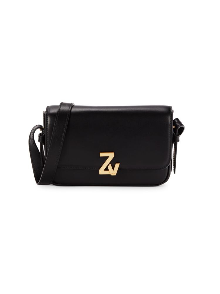 

Кожаная сумка через плечо с логотипом Zadig & Voltaire, цвет Noir