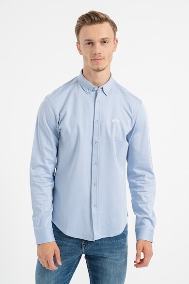 

Рубашка Oxford Motion из хлопка BOSS, пастельно-синий