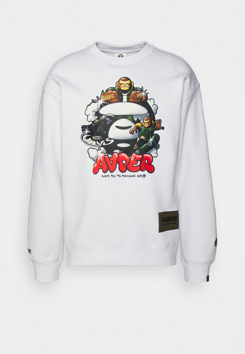 

Толстовка AAPE By A Bathing Ape, белый