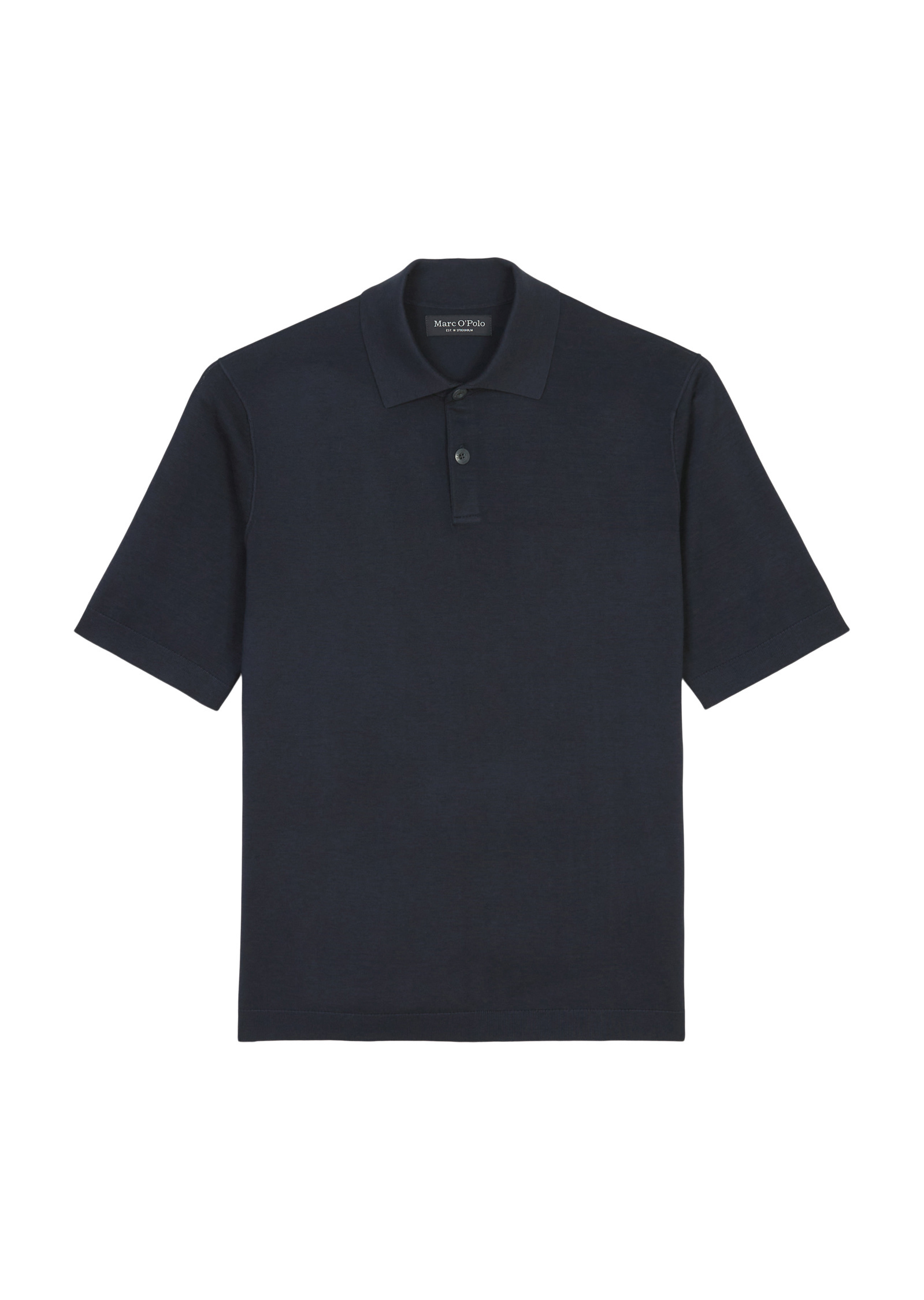 

Пуловер Marc O'Polo Strick Poloshirt regular, цвет dark navy