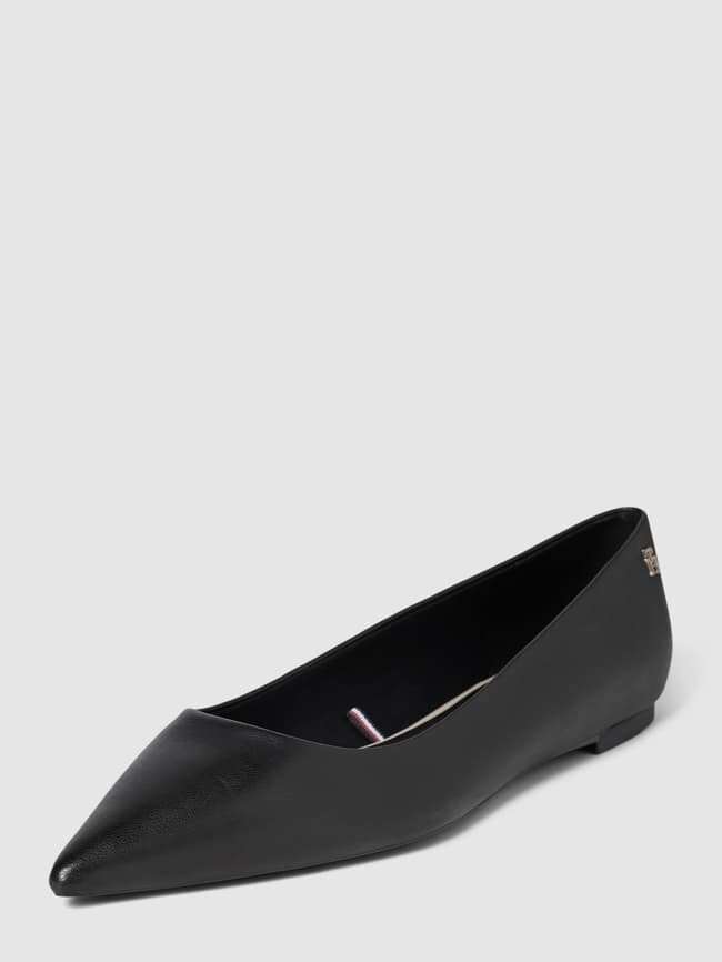 

Балетки с аппликацией, модель ESSENTIAL POINTED Tommy Hilfiger, черный