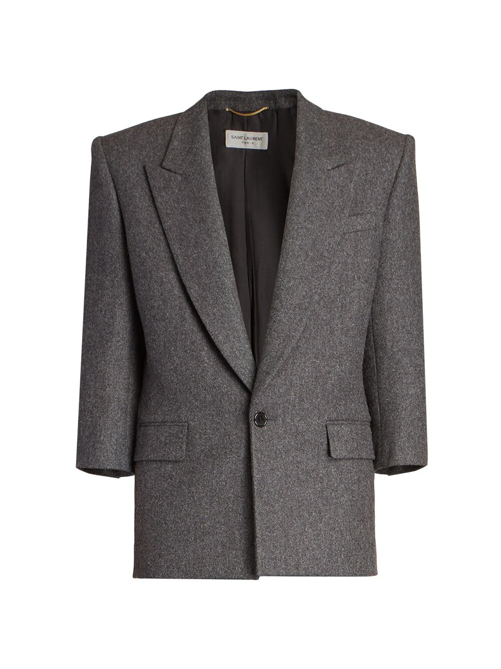 

шерстяной блейзер Saint Laurent, Серый