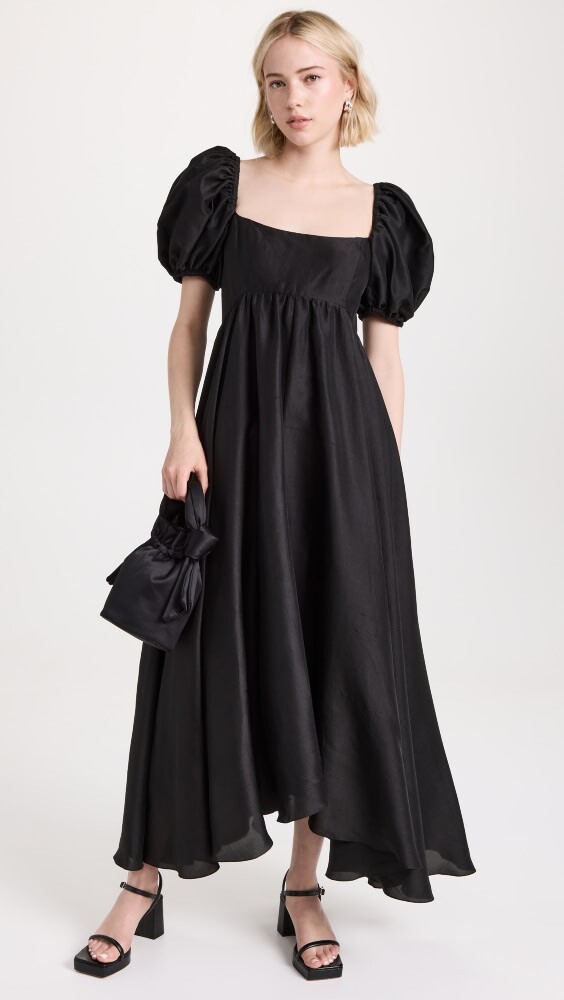 

Платье Azeeza Rory Puff Sleeve, черный