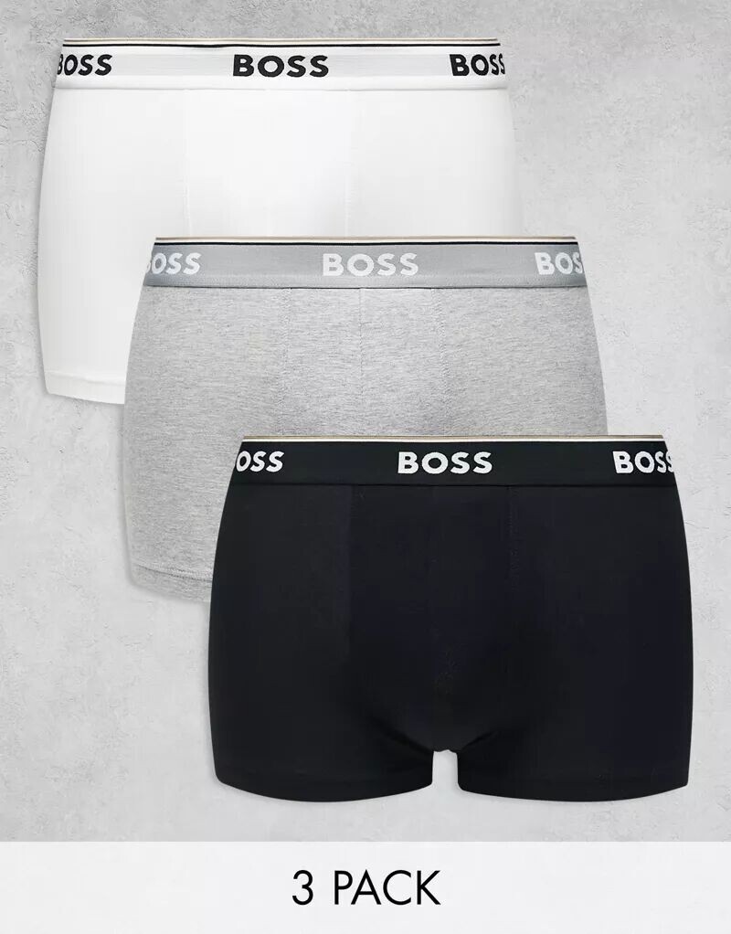 Набор из трех разноцветных плавок Boss Bodywear power power