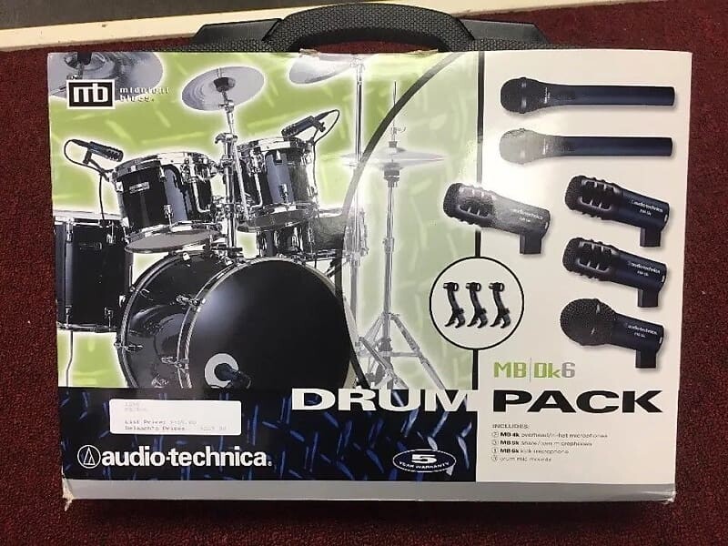 

Комплект барабанных микрофонов Audio-Technica MBDK6 Drum Mic Pack