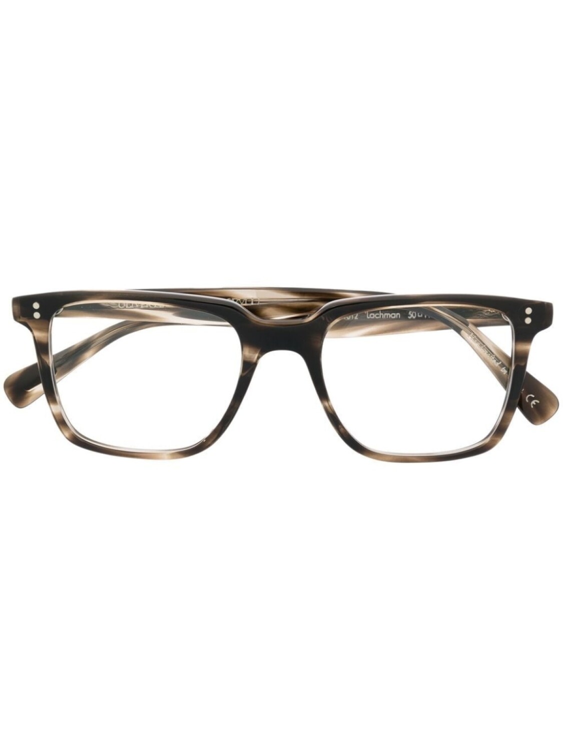 

Oliver Peoples очки в квадратной оправе, коричневый