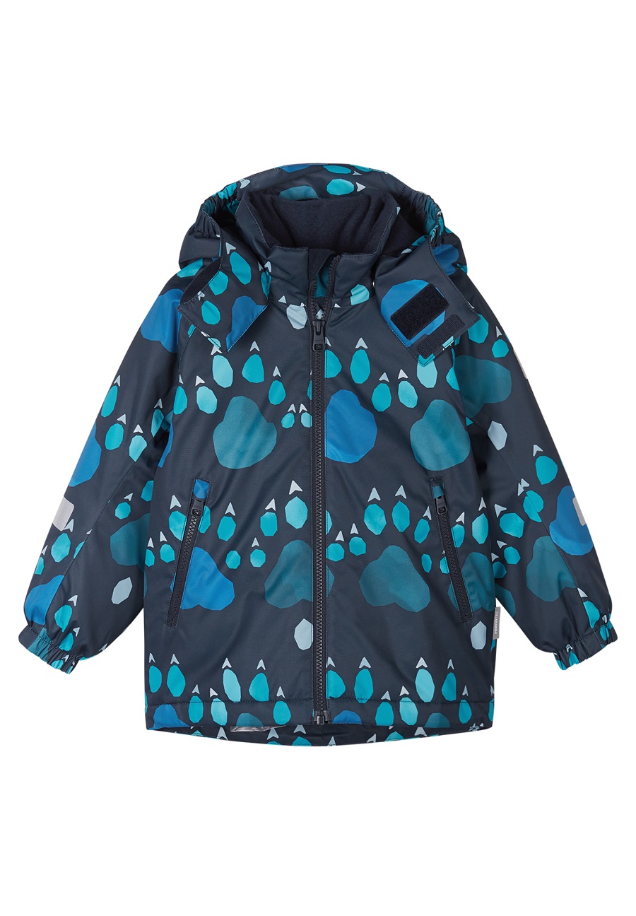 Куртка детская зимняя Reima Reimatec Maunu с капюшоном, темно-синий куртка детская reima reimatec finholma темно синий