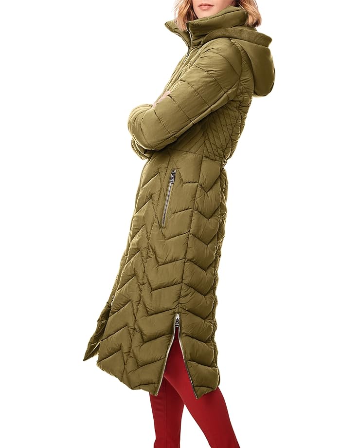 Пальто Bernardo Fashions Quilted Maxi Coat, цвет Fig Leaf