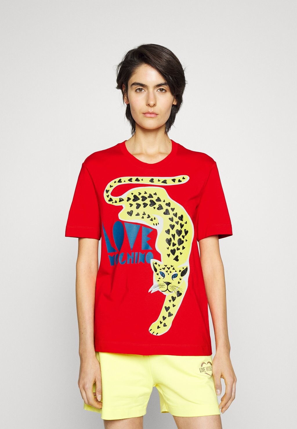 

Футболка с принтом Love Moschino, красный