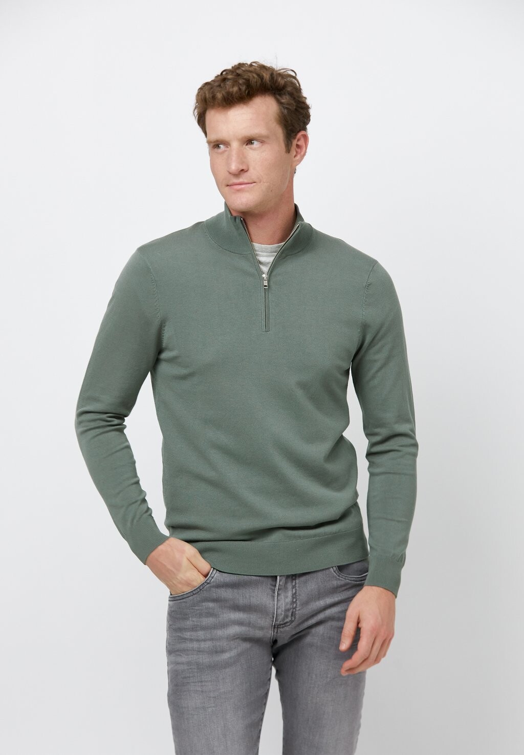 

Свитер Luxe Basic PROFUOMO, цвет mid green
