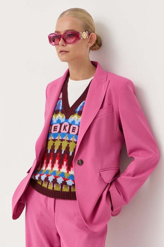 

Льняная куртка Weekend Max Mara, розовый