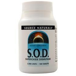 Source Naturals S.O.D. Супероксиддисмутаза 180 таблеток