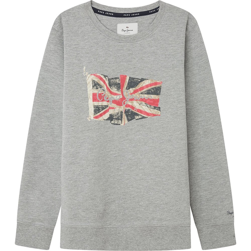 

Толстовка Pepe Jeans Flag Logo Crew, серый