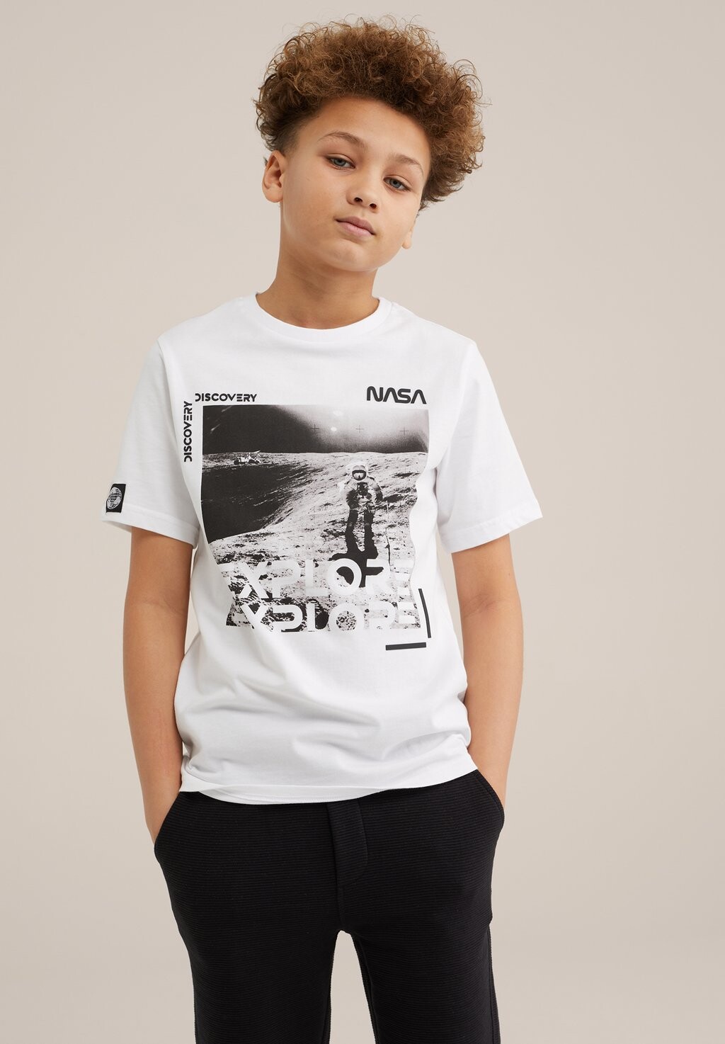 

Футболка с принтом WE Fashion, белый