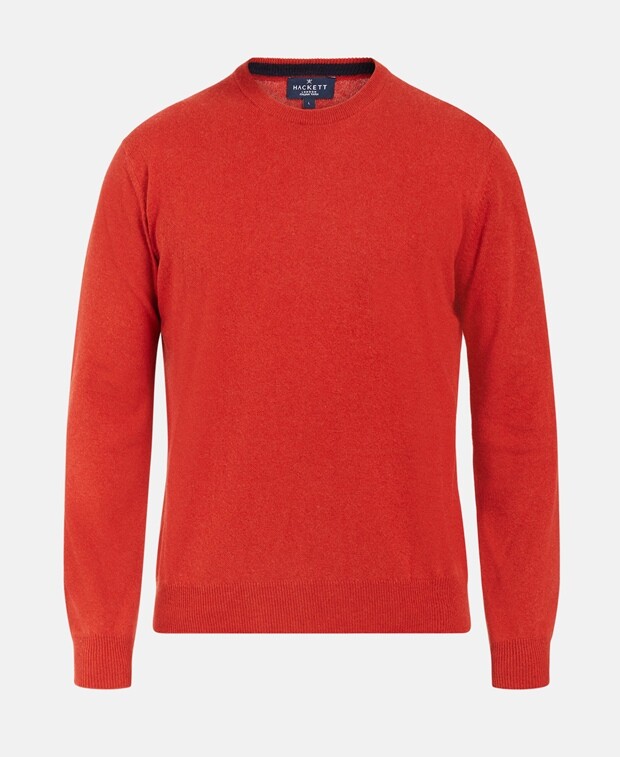 

Джемпер из мериносовой шерсти Hackett London, красный