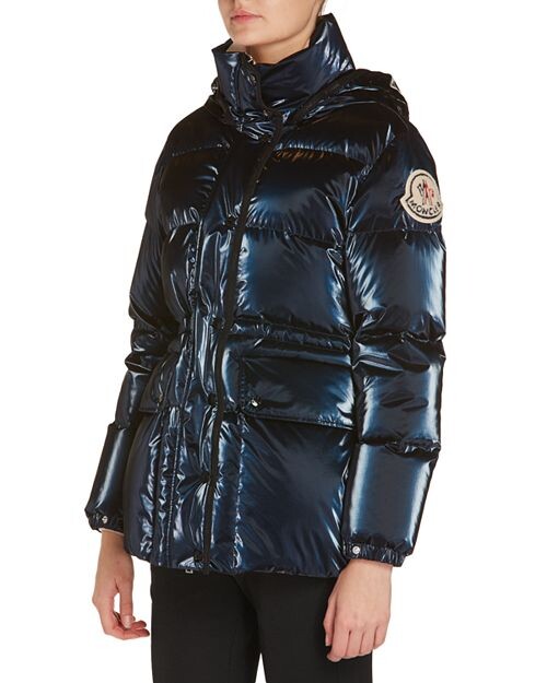 

Пуховик Herault с капюшоном Moncler, цвет Blue