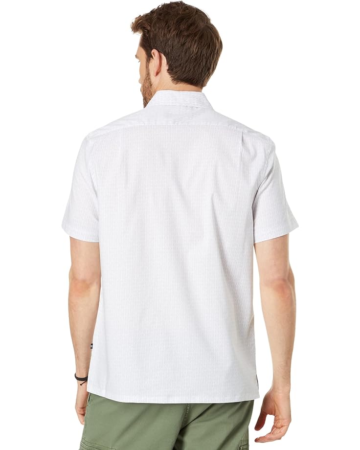 Рубашка Nautica Sustainably Crafted Printed Short Sleeve Shirt, цвет Grey Violet
