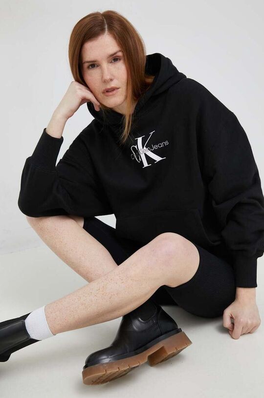 

Хлопковая толстовка Calvin Klein Jeans, черный