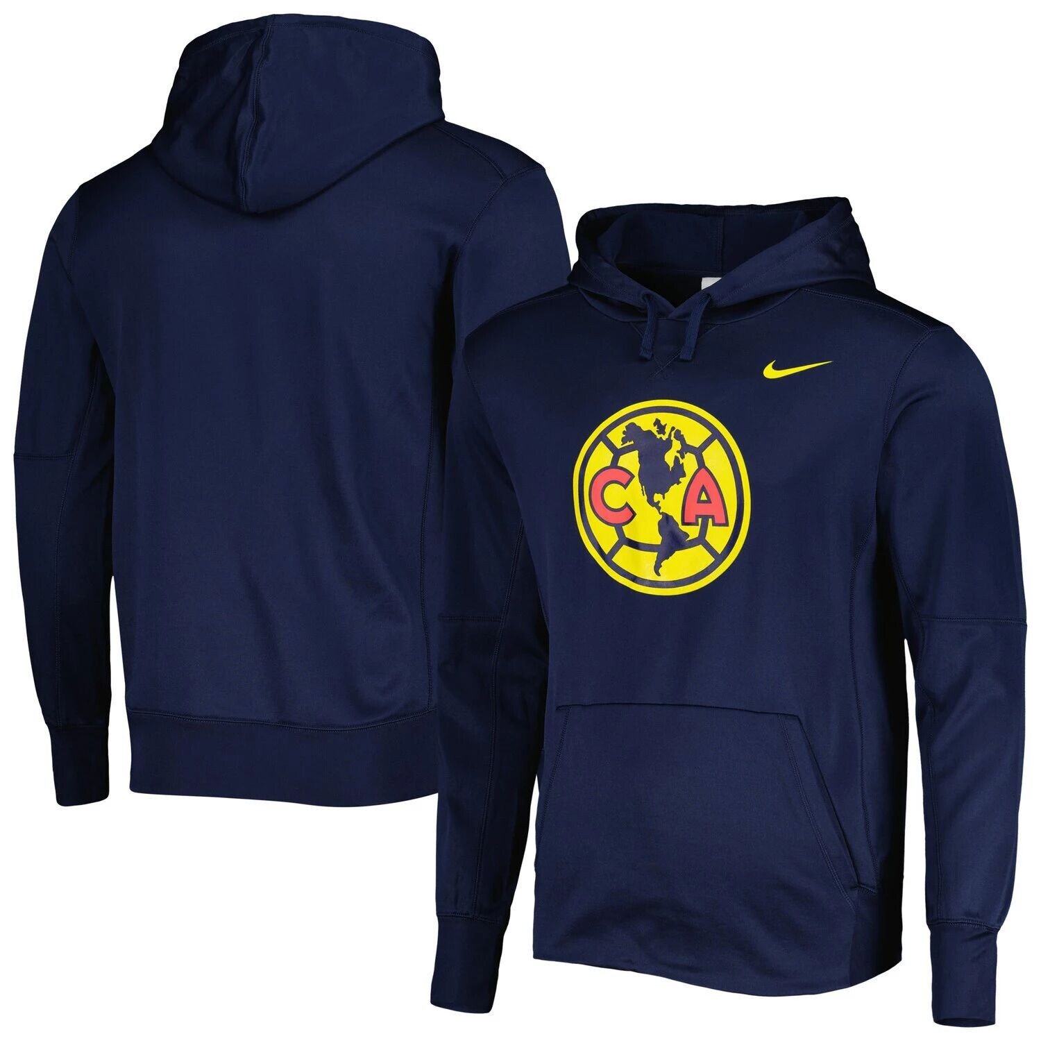 

Мужской пуловер с капюшоном Nike Navy Club America Therma Performance