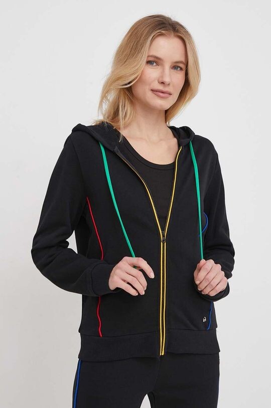 

Хлопковая толстовка United Colors of Benetton, черный
