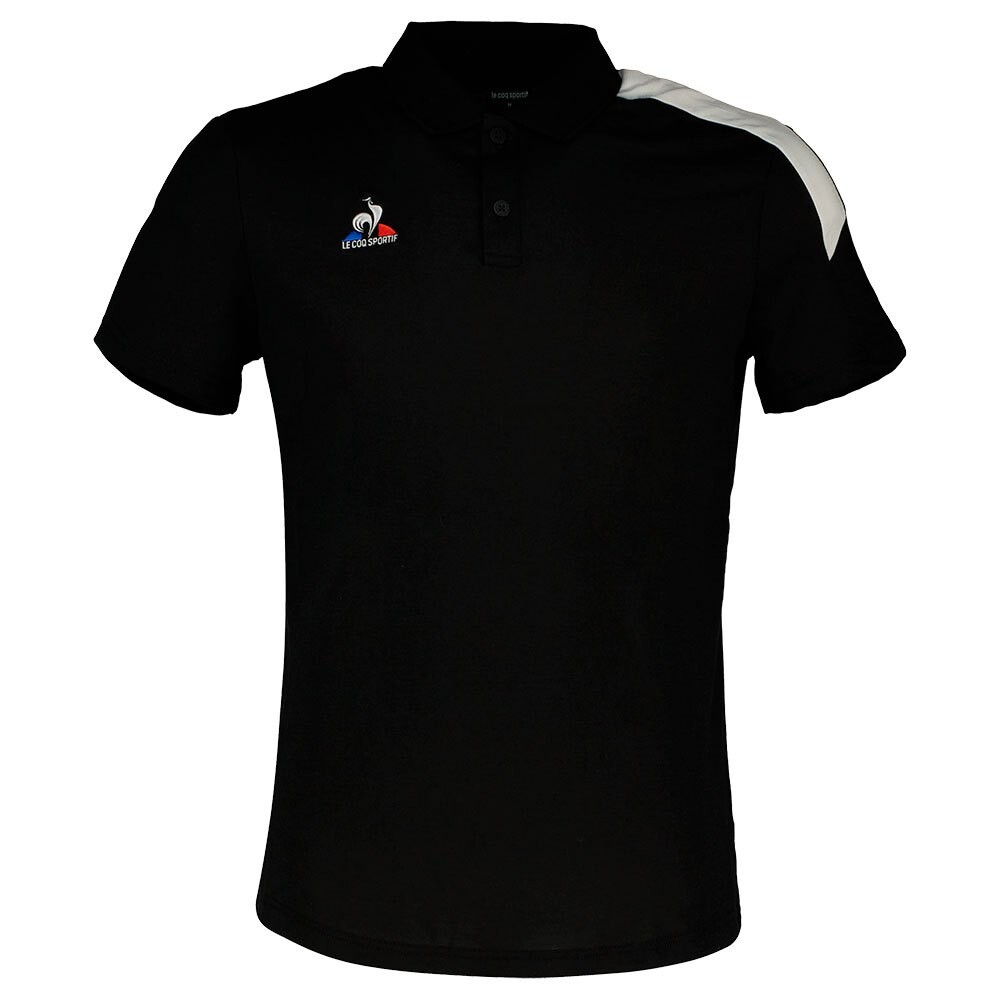 

Поло с коротким рукавом Le Coq Sportif Presentation Bicolore N°1, черный
