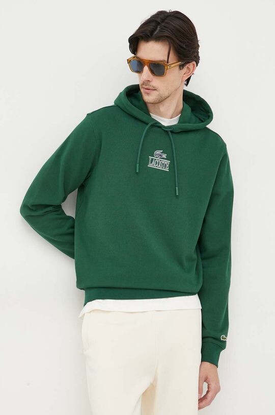 

Хлопковая толстовка Lacoste, зеленый