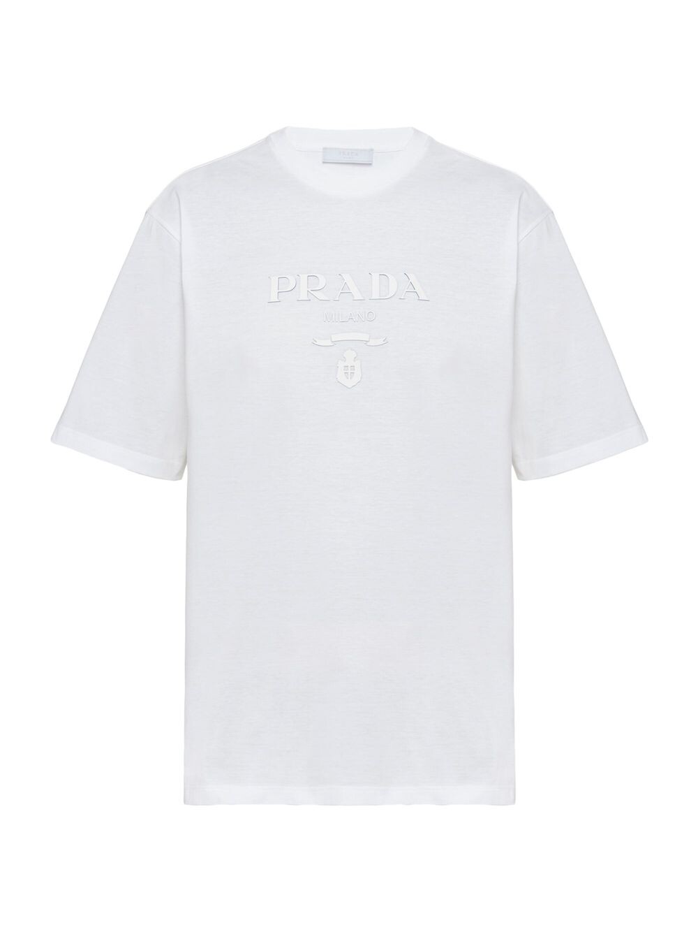 

Хлопковая футболка Prada, белый