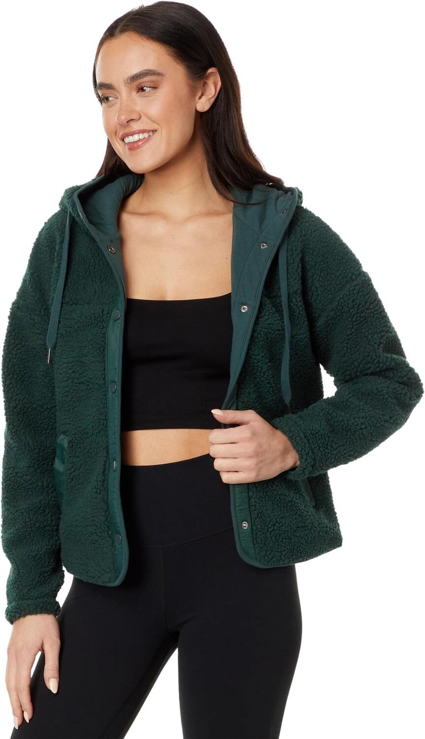 

Толстовка Nessa Hoodie Sherpa Jacket Spiritual Gangster, цвет Deep Forest