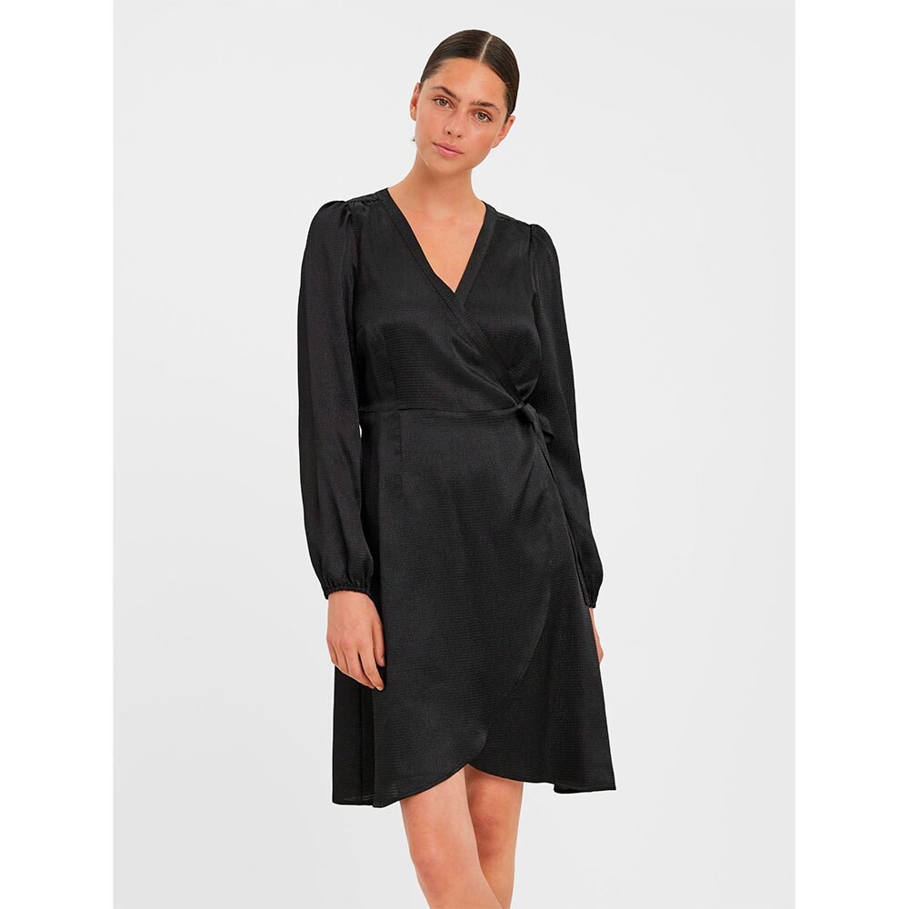 

Платье с длинным рукавом Vero Moda Sabi Wrap, черный