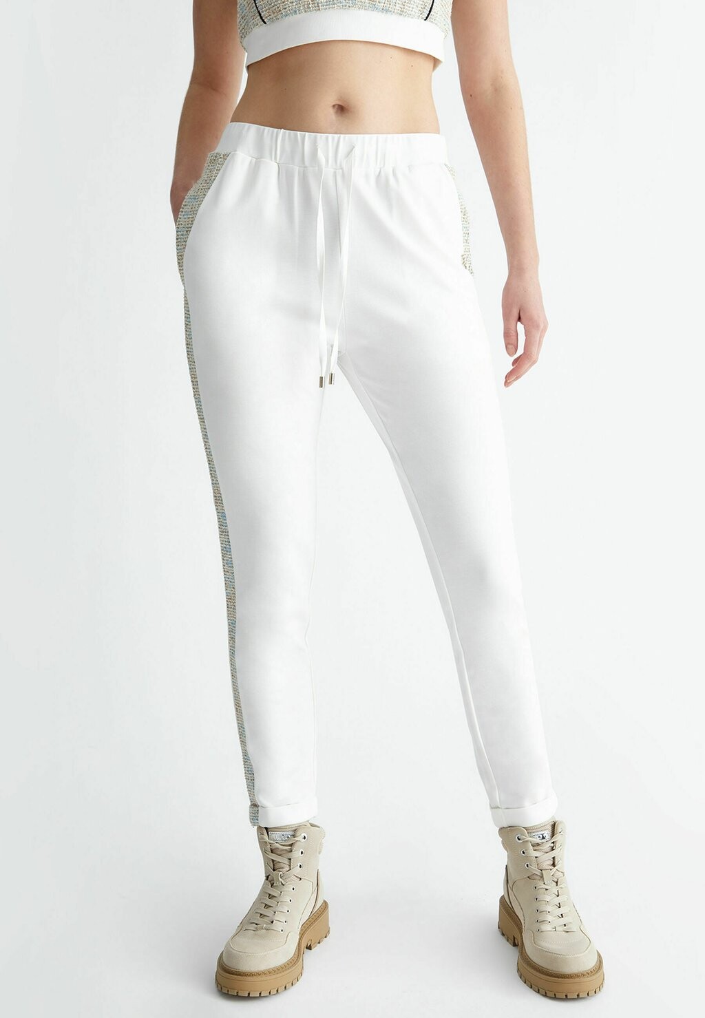 

Тканевые брюки Liu Jo Jeans, молочный