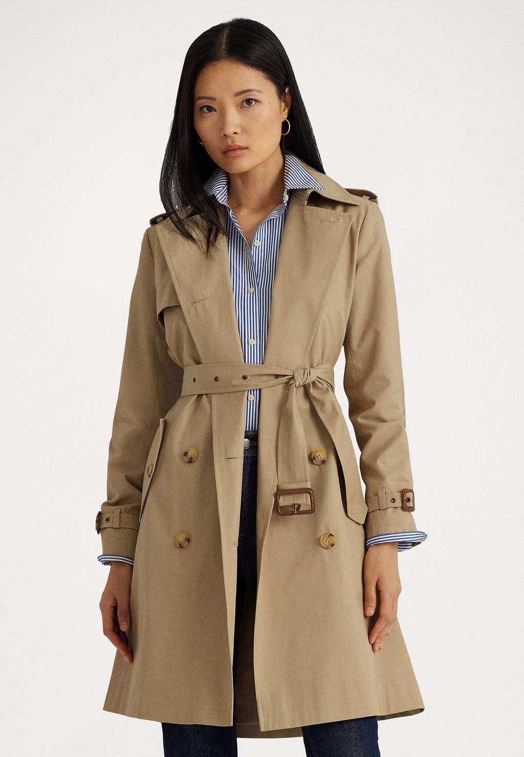 Тренч LINED COAT Lauren Ralph Lauren, цвет birch tan - фото 2. Тренч LINED ...