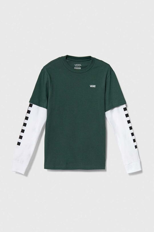 

Vans Детская хлопковая рубашка с длинными рукавами BY LONG CHECK TWOFER BOYS, зеленый