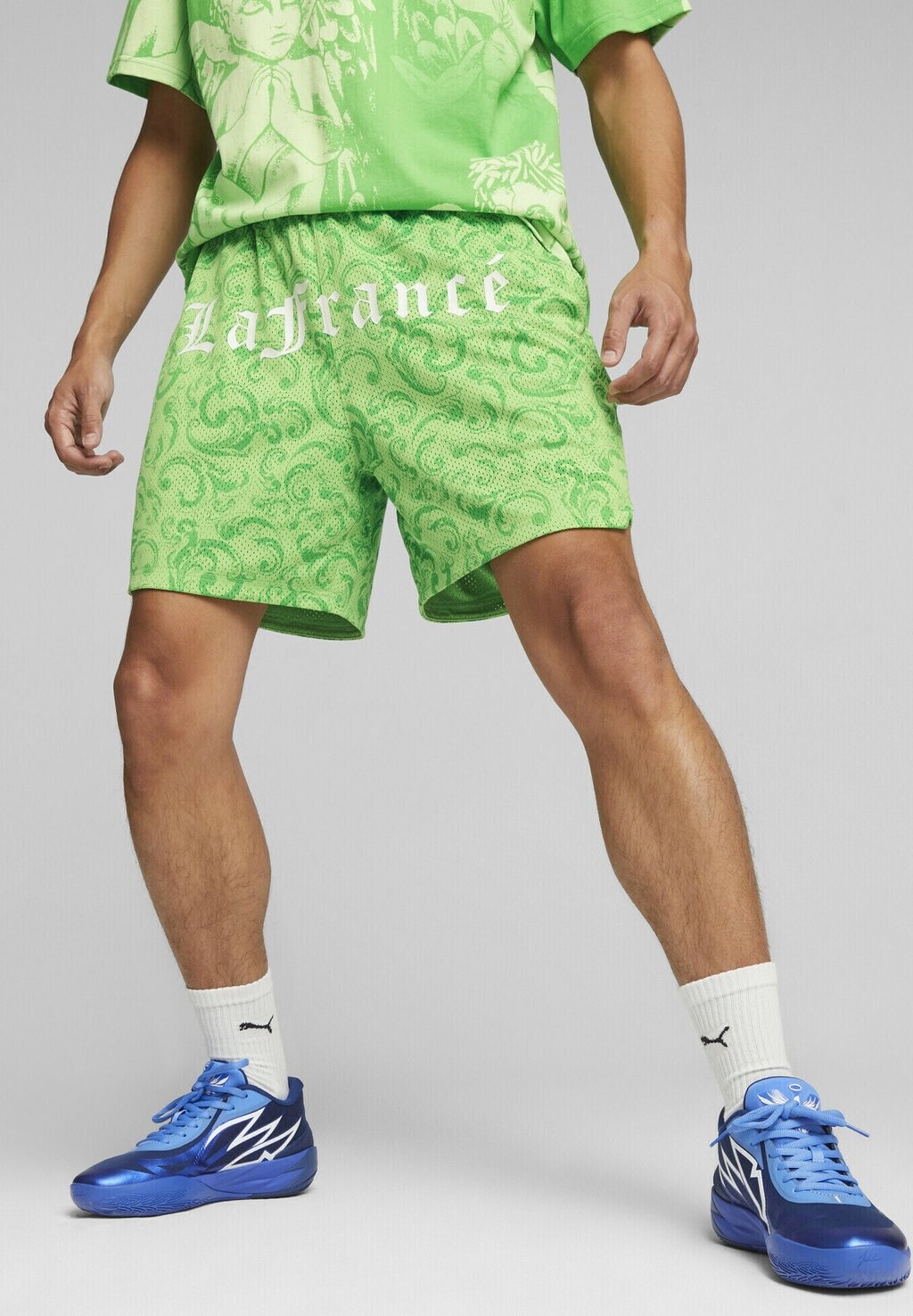 

Спортивные шорты HOOPS X LAFRANCE Puma, зеленый геккон
