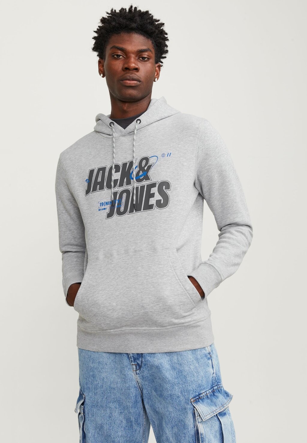 

Свитшот Jack & Jones, светло-серый меланж