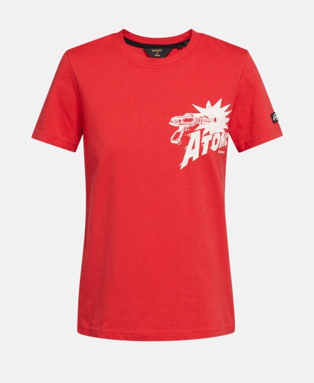 

Футболка Superdry, темно-красный